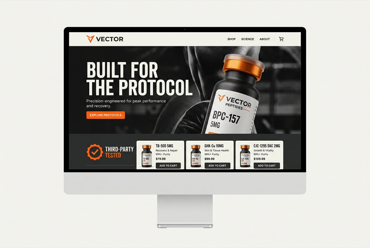 Vector concept site mockup